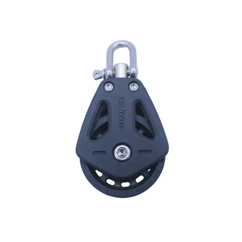 Double Nylon with Locking Pulley, Kayak Canoe Pulley, Single Pulley,