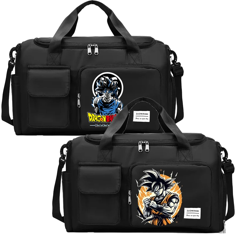 Dragon Ball GoKu Cute Tote Travel Bag Portable HandBag Large Capacity Clothes Storage Bags Gym Duffle Pack with Shoe Compartment