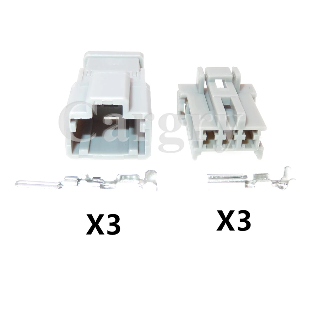 1 Set 3P 6098-0241 Car Electric Wire Unsealed Socket With Terminal 6098-0242 AC Assembly Automobile Backlight Connector - Image 2