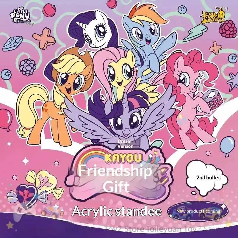 Kayou My Little Pony Acrylic Standee Official Collectible Trading Cards Friendship Fantasy Edition 2 Desktop Decoration Ornament