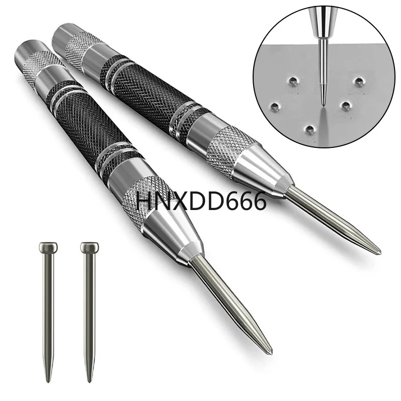 

Automatic Center Punch Locator Woodworking Tools Adjustable Spring Impact Center Marker Scriber