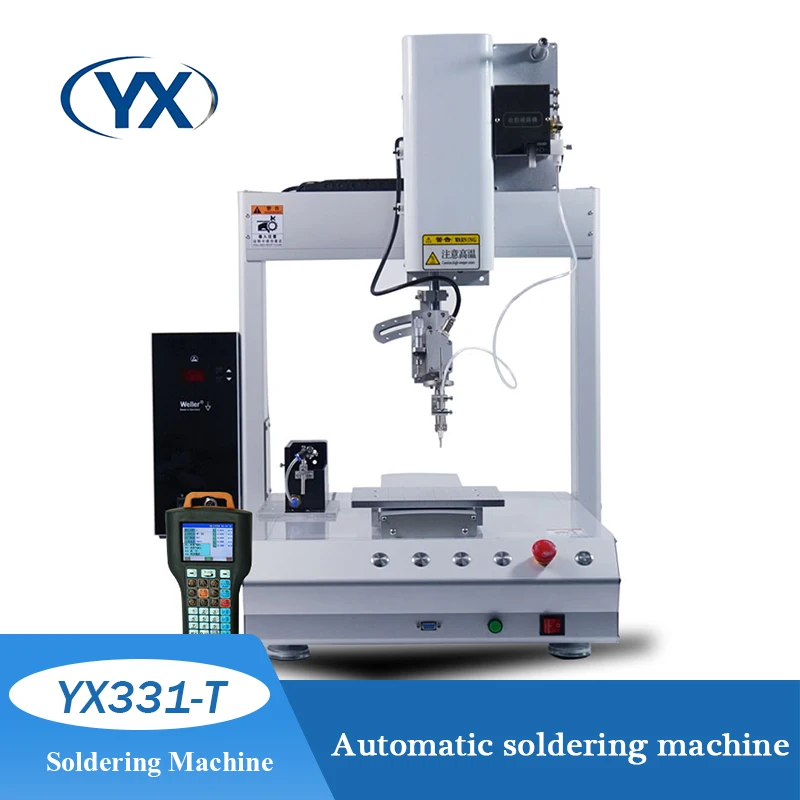 YX331-T Desktop Automatic Soldering Machine PCB Welding Robot Auto Feeding Soldering Station Led Strip Light Soldering Machi