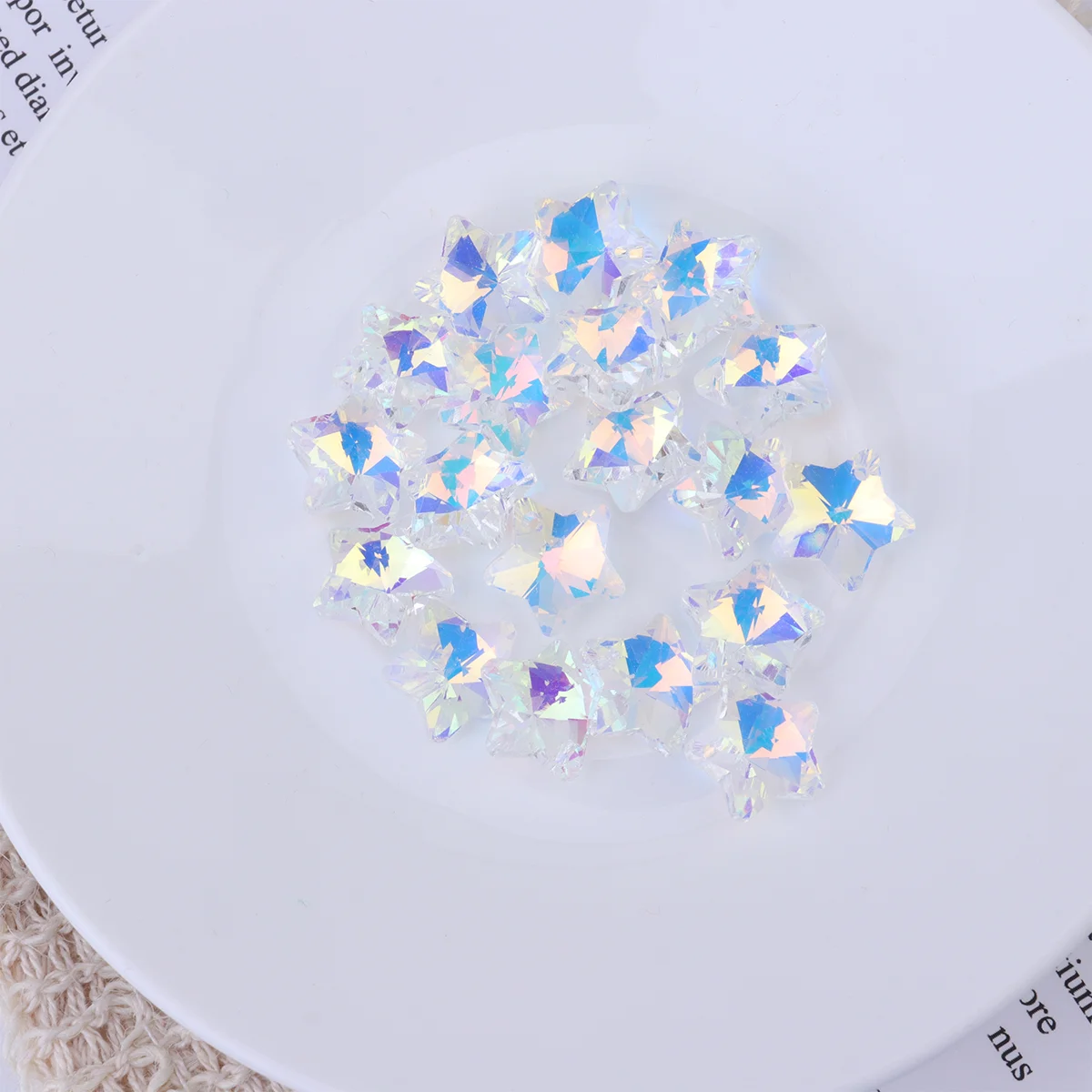 100pcs Delicate DIY Jewelry Accessories AB Drill Jewelry Pendants Common Single Hole Pendant Multi-shape Jewelry Han