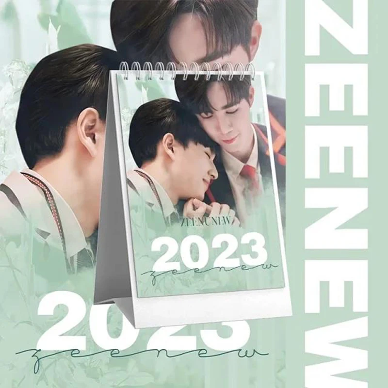 ZEENEW Calendar Thai Drama Cutie Pie 2023 Calendar Peripheral Support Photo Calendar Weekly Calendar with Gift box