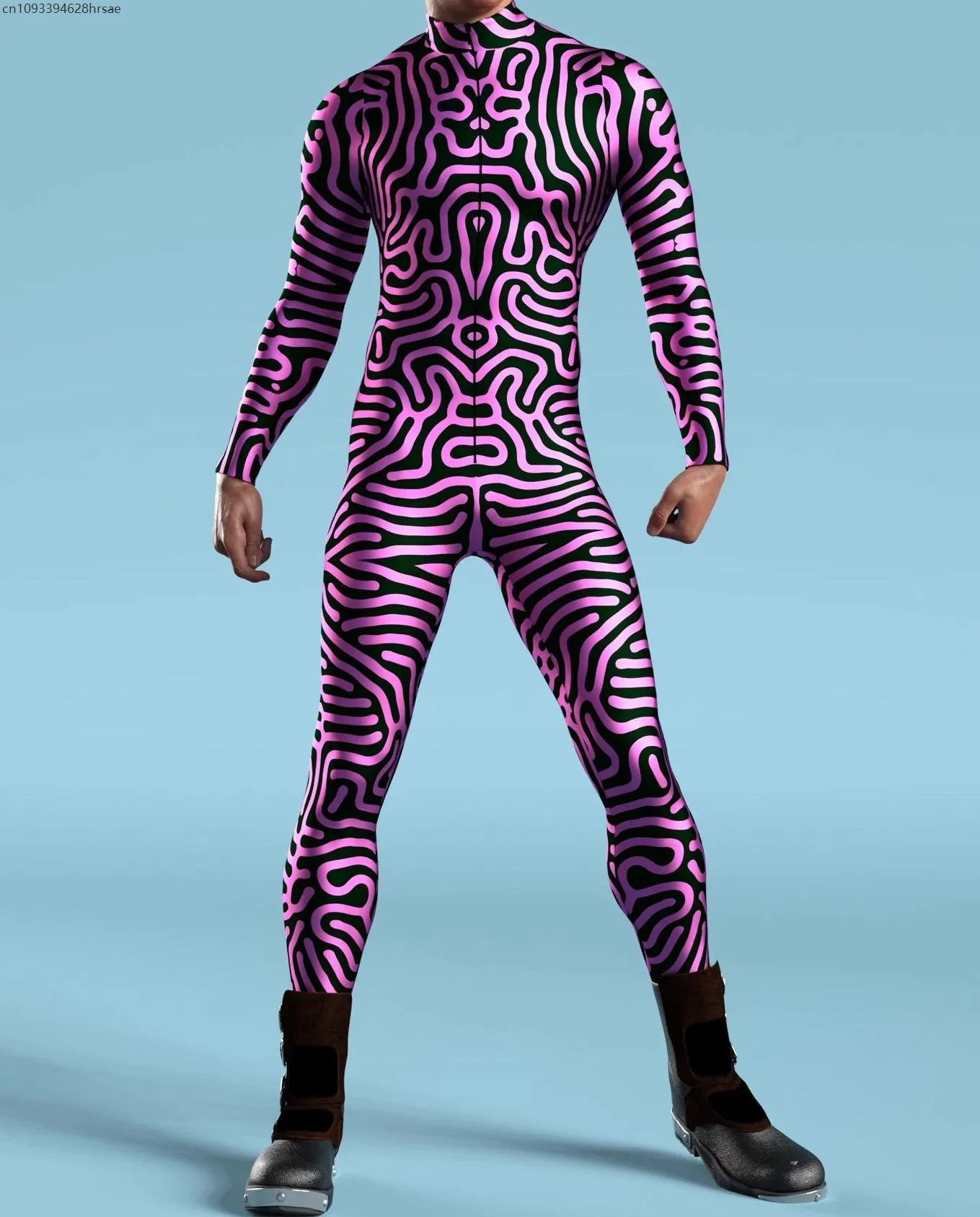 Coole Männer Body CyberPunk 3D Gedruckt Steampunk Rüstung Overall Halloween Party Cosplay Kostüm Karneval Strampler Zentai Anzug