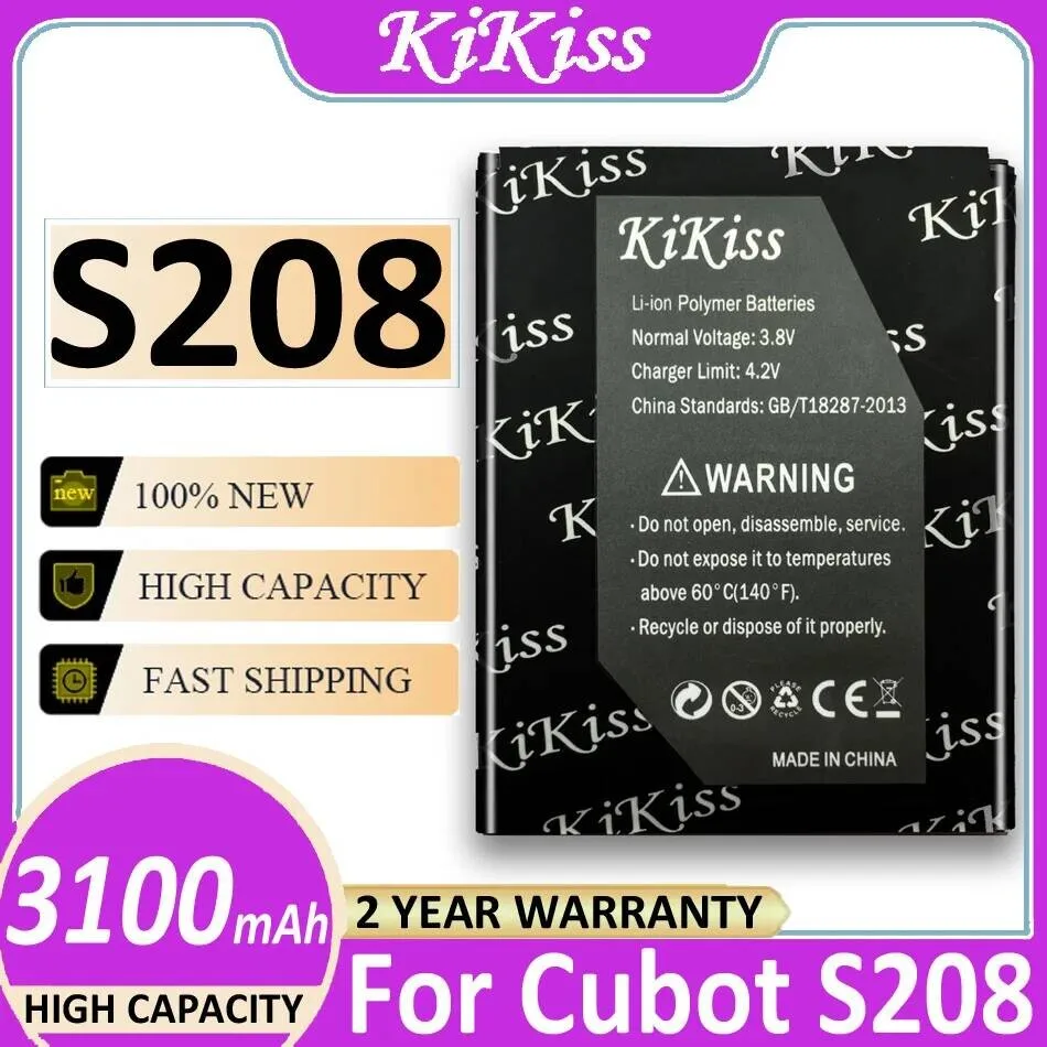 

Reliable Replacement Mobile Phone Battery Fast Charging For Cubot S208 Smart 3100Mah