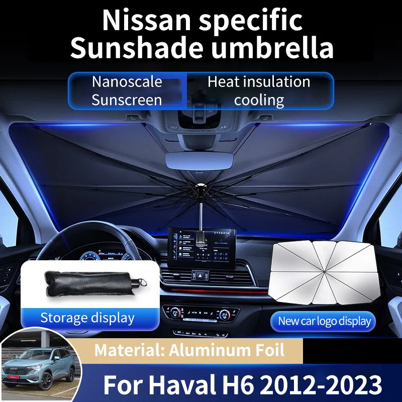 

for Great Wall Hover Haval H6 2012~2023 Car Sunshade Umbrella Car Front Window Sunshade Cover Auto Parasol Cover Car Windshield