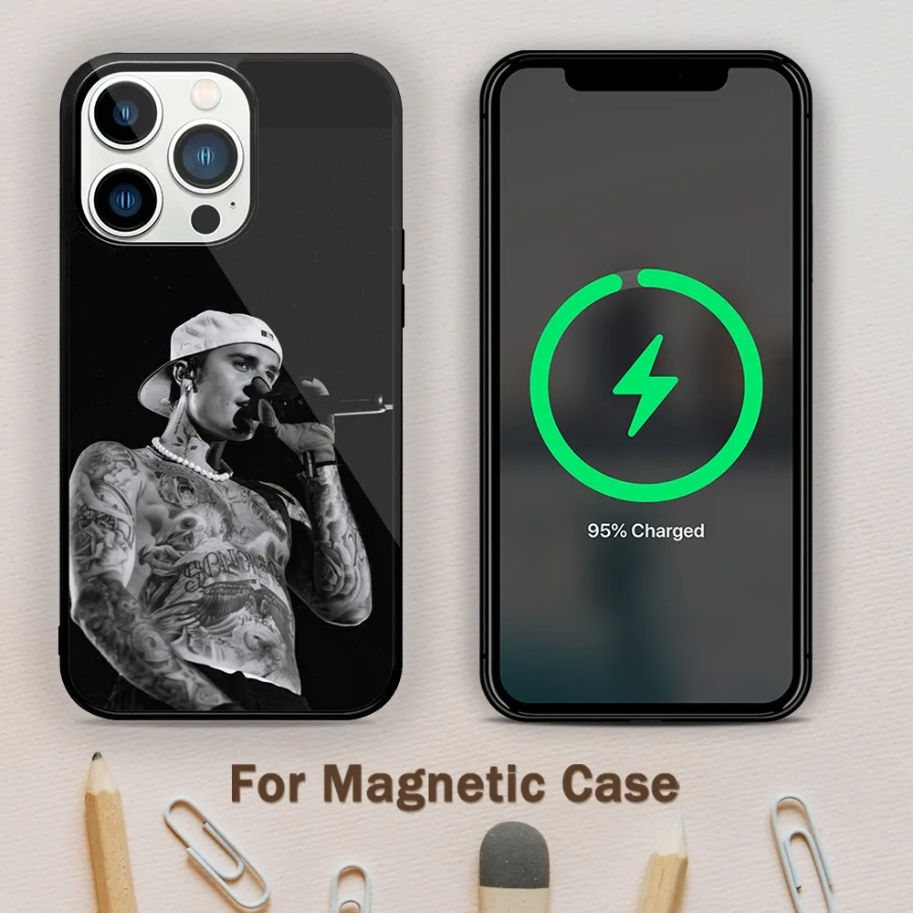 Singer J-Justin B-Bieber Phone Case For Magnetic Attraction iPhone 11 12 13 14 15 Mini Pro XS Max X S Plus XR Shell