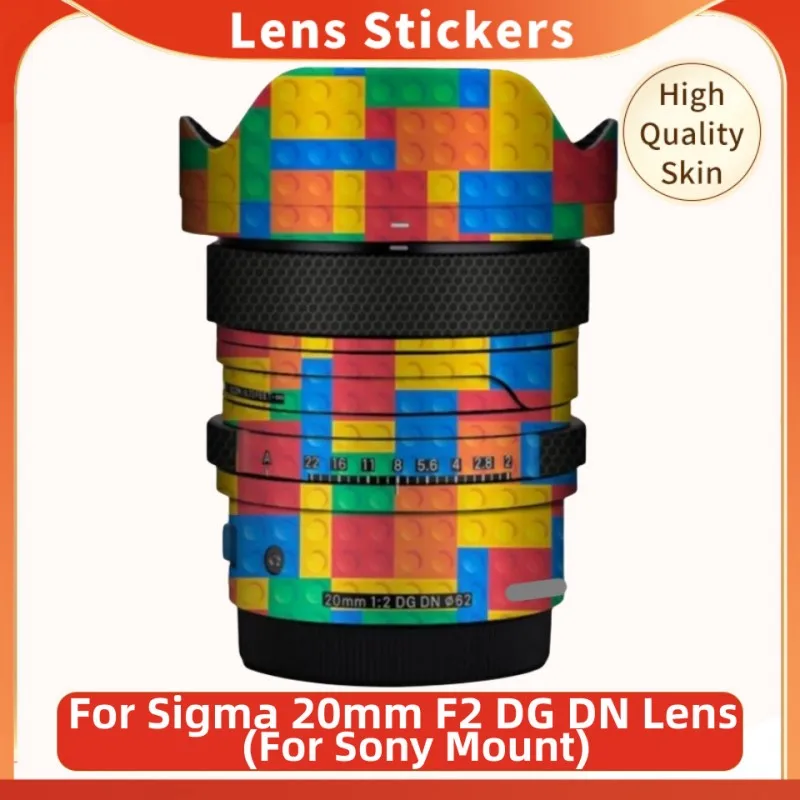 

Виниловая пленка для Sigma 20 мм F2 DG DN, защитная пленка для корпуса камеры, Современная пленка для Sony E Mount 20 F/2