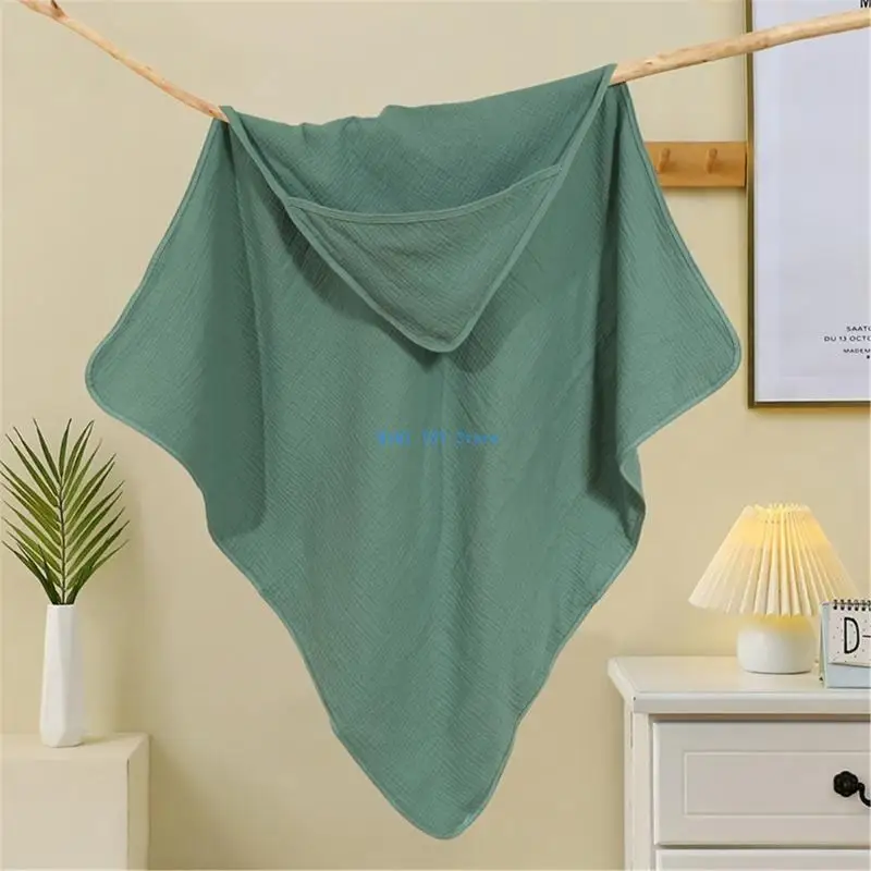 24BE مقنعًا بغطاء طفل منشفة أربعة طبقات من منشفة حمام مقنعين للجنسين.