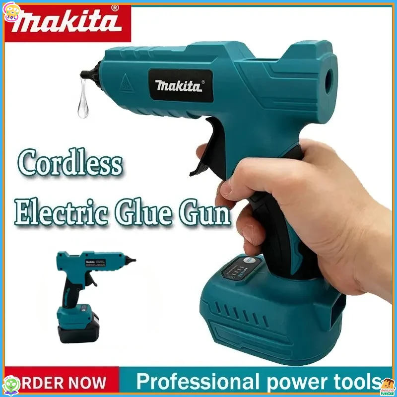 

Беспроводной ручной электрический клеевой пистолет Makita, инструмент для ремонта «сделай сам», термоплавкий сварочный пистолет, батарея 18 В