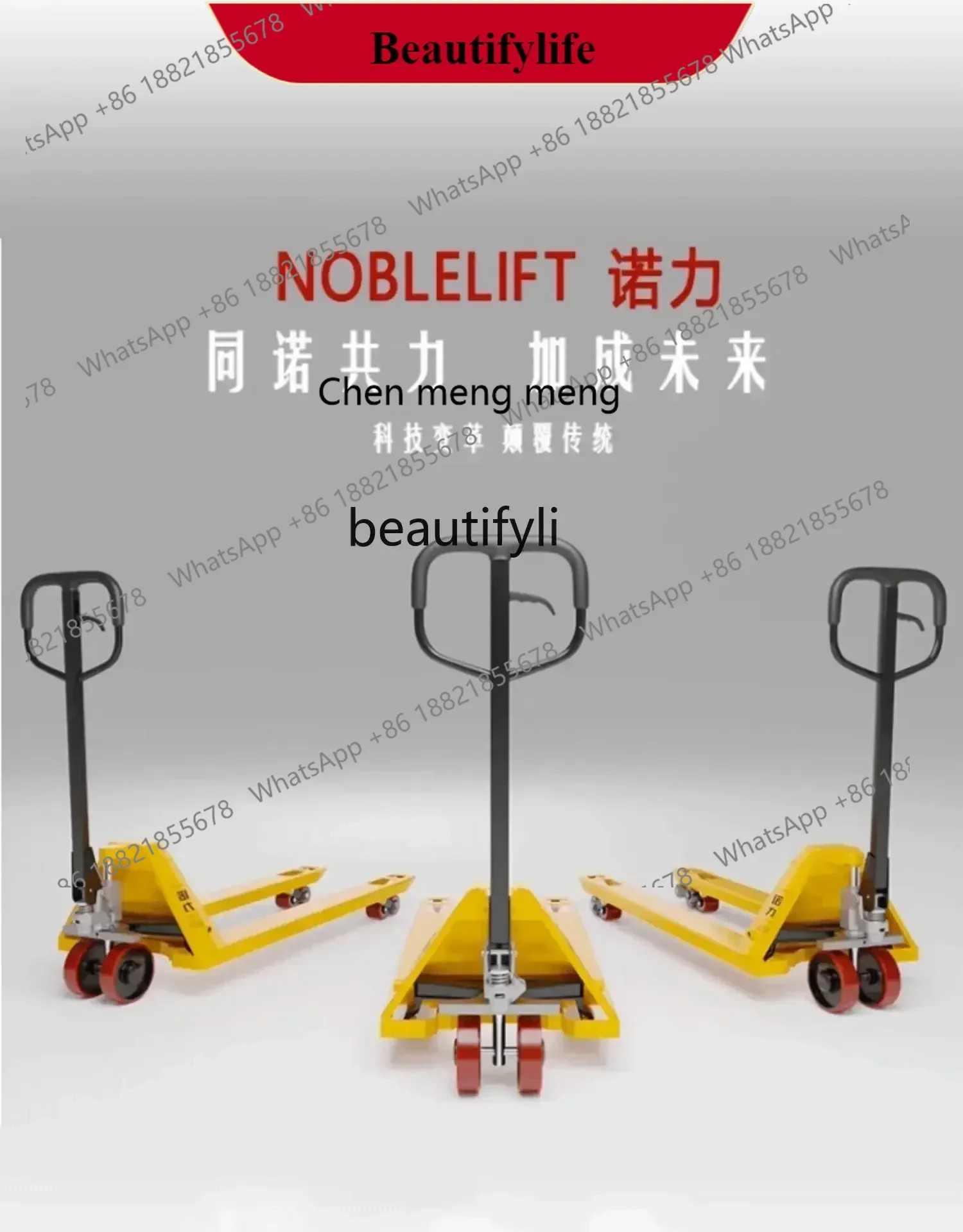 

Forklift Manual Hydraulic Truck Small Trailer Hand Push Pallet Truck Oil Pressure Forklift