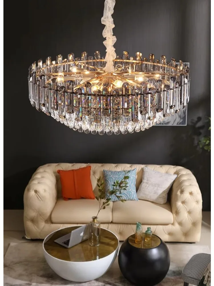 

Modern LED Crystal Ceiling Chandelier - Gold Luxury Pendant Lamp for Indoor Lighting - Suitable for Dining Room Living Room