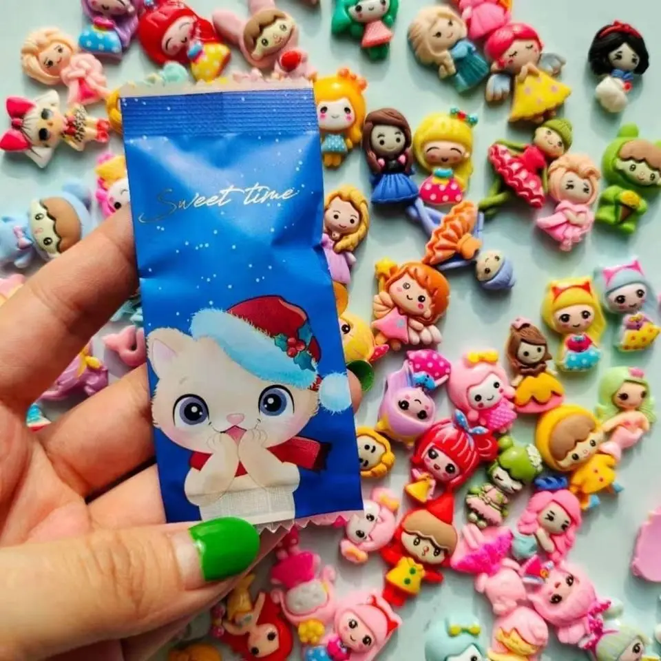 5/10PCS Fun Mixed Surprises Mixed Bag Cute Little Girl Doll Princess Model Resin Ornament Toy Surprise Box Fake Candy Kids Toys