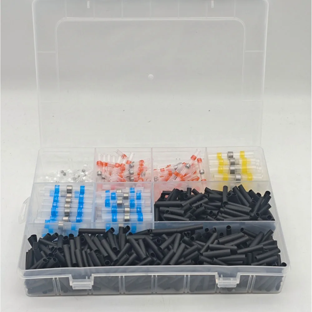 

800 шт. термоусадочная оболочка для проводов и кабелей, водонепроницаемые сварные герметичные разъемы для проводов, защита кабеля с подогревом