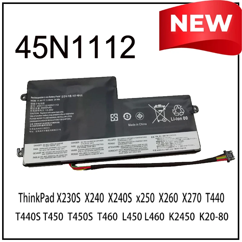 

45N1112 Replacement Li-ion Laptop Battery for Lenovo ThinkPad A275 T440 T440S T450 T450S T460 X230S X240 X240S X250 X260 X270
