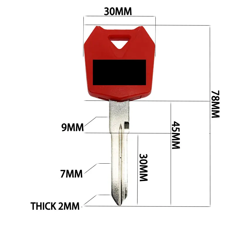 Nueva llave en blanco para motocicleta, reemplazo de llaves sin cortar para Kawasaki NINJA250 ZX250R EX250 NINJA300 ZX300R EX300 NINJA 250 300 650 R S