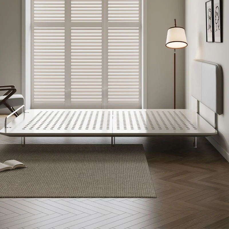 

Nordic suspended bed, modern simple small apartment ultra-thin bed