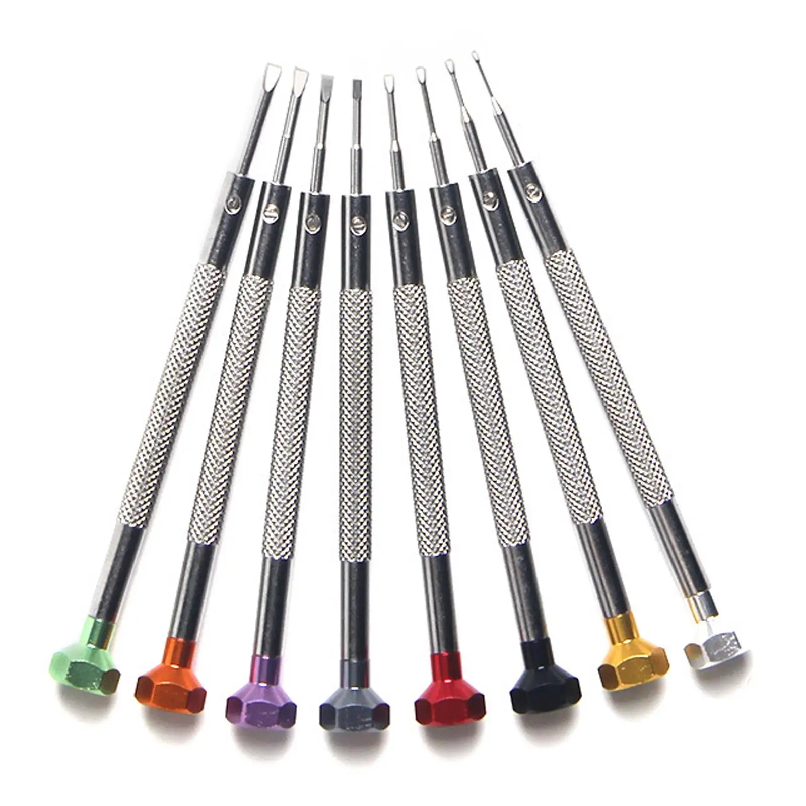 

Набор микропрецизионных отверток для часов, 8 шт., набор шлицевых отверток для часовщиков