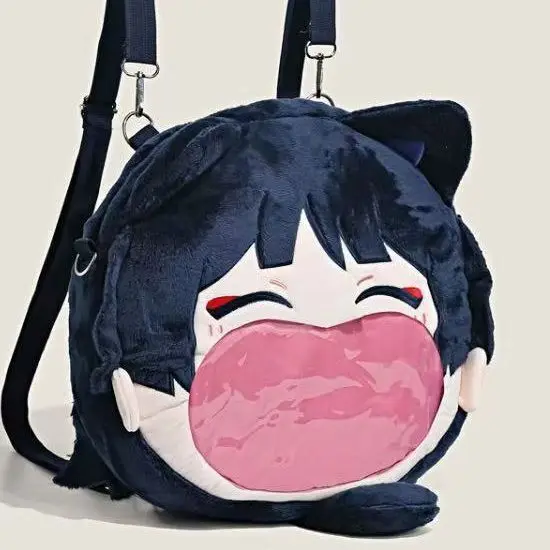 Genshin Impact Merchandise 2D Pain Funina Tighnari Xiangling Plush Backpack Single/Double Shoulder Crossbody Bag Birthday Gift