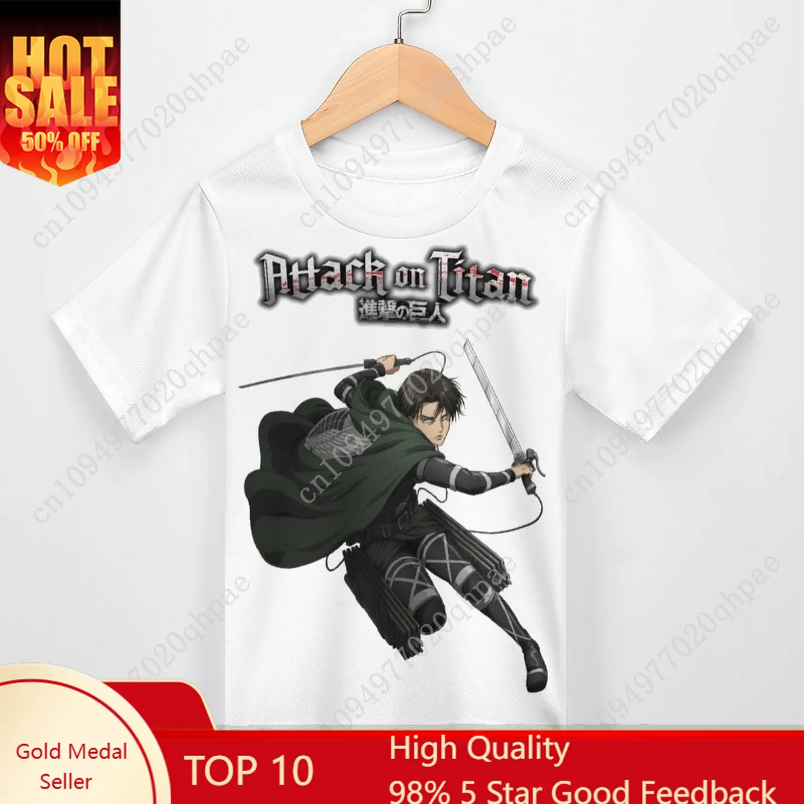 

Attack on Titan T Shirt Boys Girls Childs Cotton Short Sleeves Tlightweight Breathable Tshirt Custom Made Summer Tops