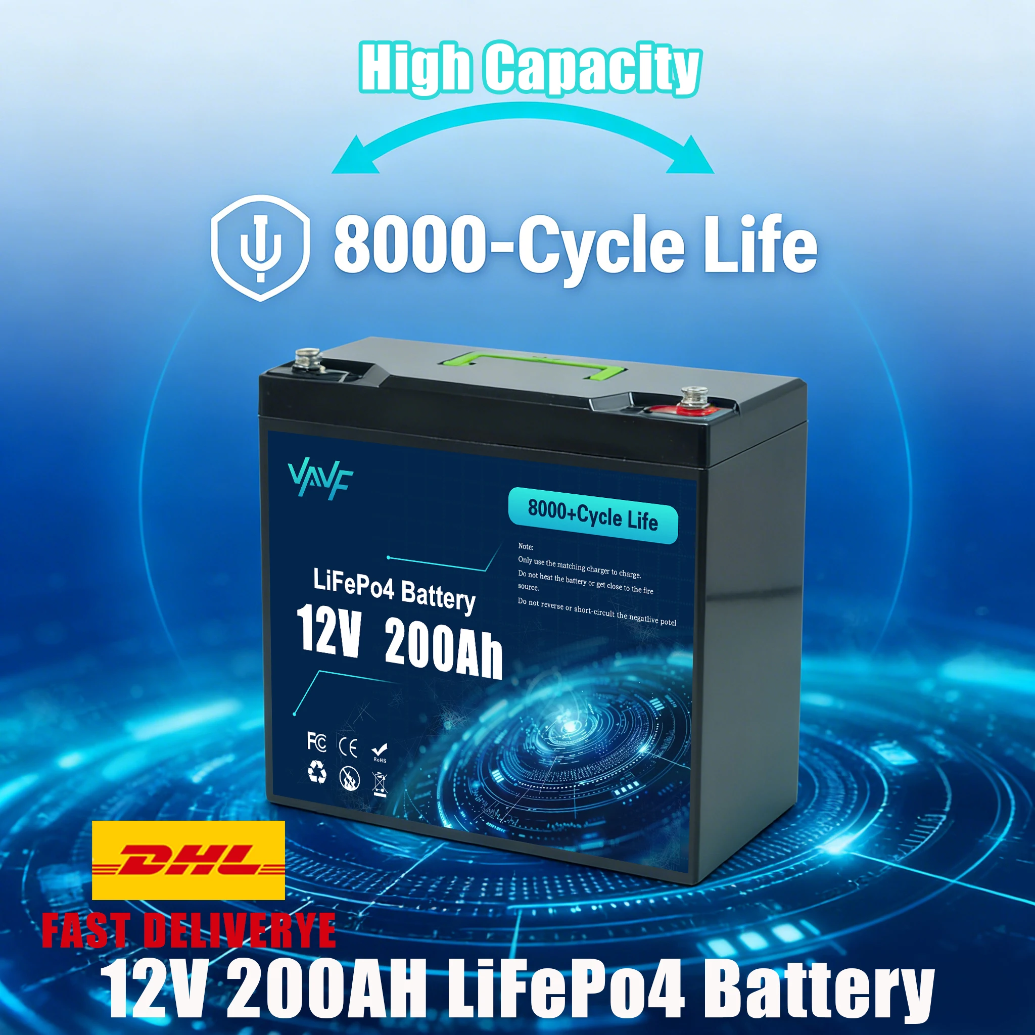 Upgrade 12V 200Ah L…