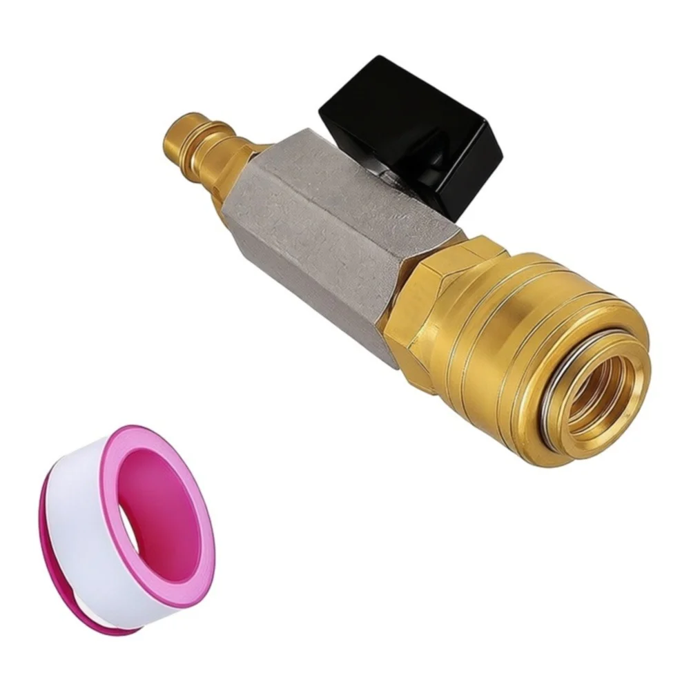 1/4 Inch Compressed Air Shut Valve for Built with Heat Resistant Metal for Long Life in Demanding Environments