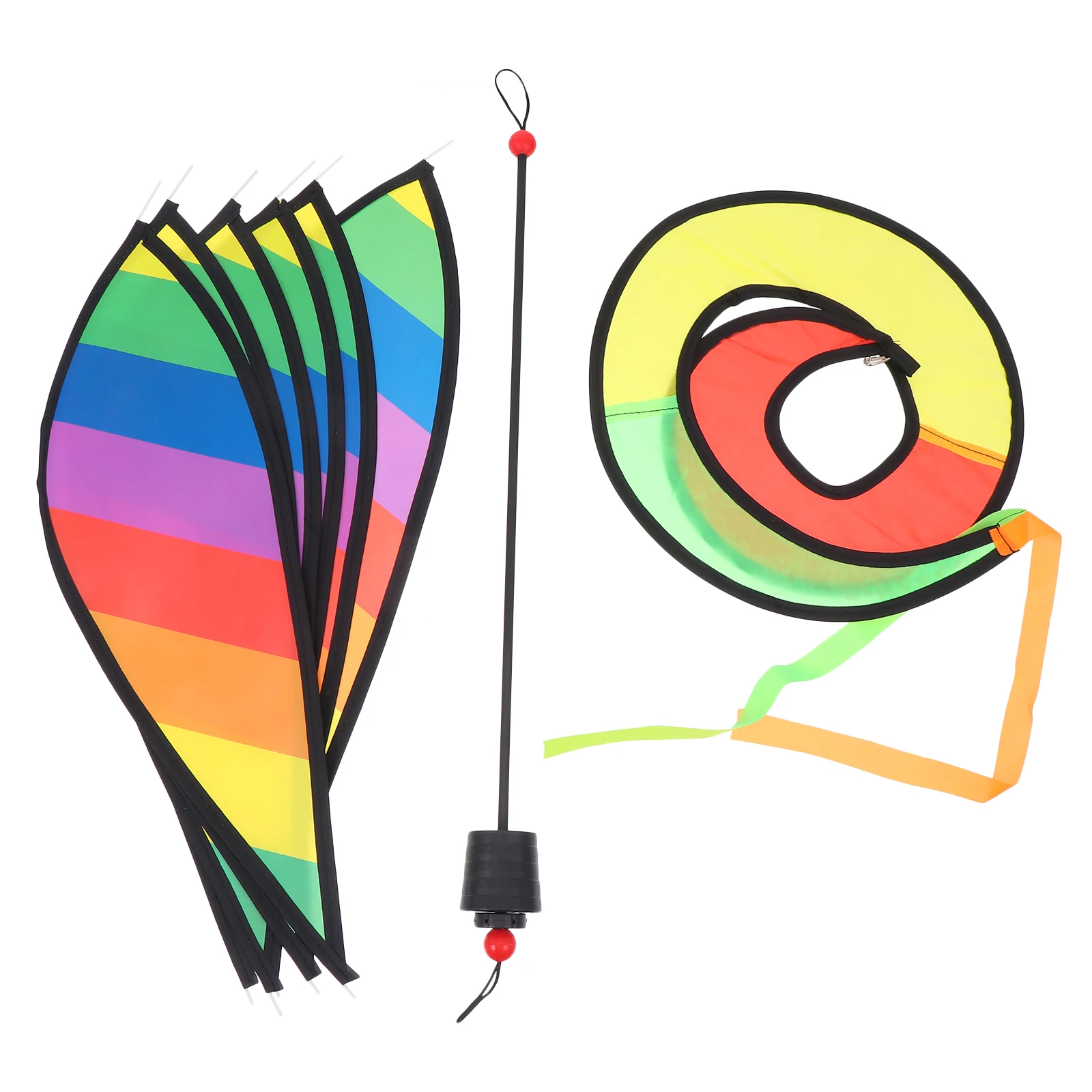 

Rainbow Hot Balloon Hanging Decor Cloth naments UV Water Garden Pendant Resistant Garden Pendant Lawn nament Party Gifts