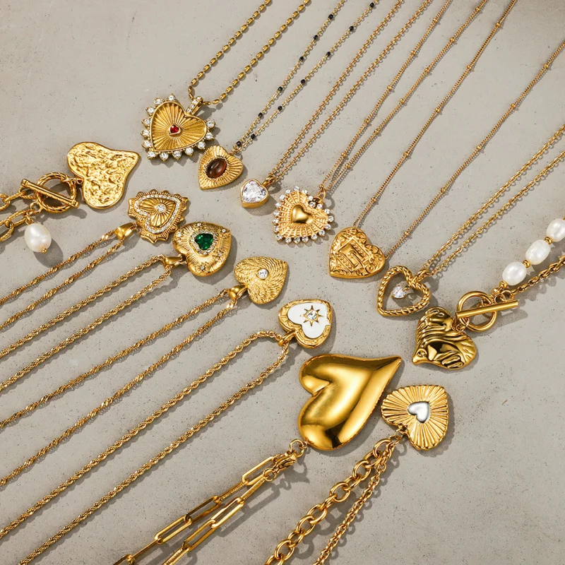 المجوهرات الأوروبية والأمريكية التيتانيوم الصلب اللؤلؤ إكسسوارات عقد المرأة سترة سلسلة الخريف الشتاء الفولاذ المقاوم للصدأ