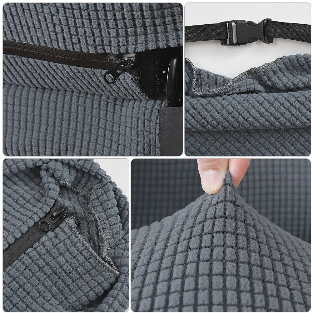 1Set Elastic Gaming Chair Protector Stretchable Soft Washable Slipcover for Office Computer Chair Pets Scratch Protection