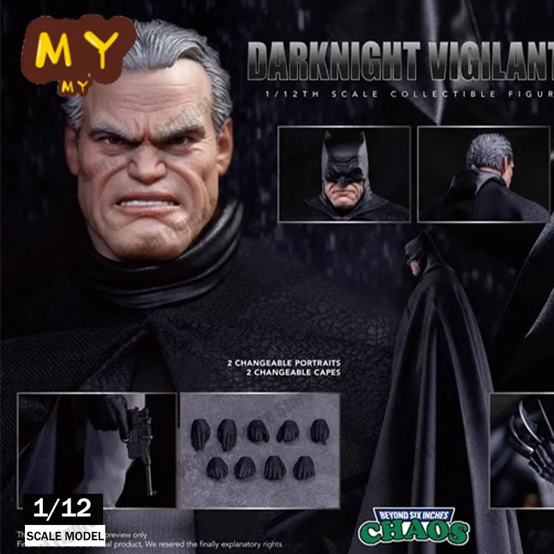 Figura de acción Original CHAOS Darknight Vigilante 002 Batman: el caballero oscuro regresa 1/12 figuras coleccionables ropa móvil juguete