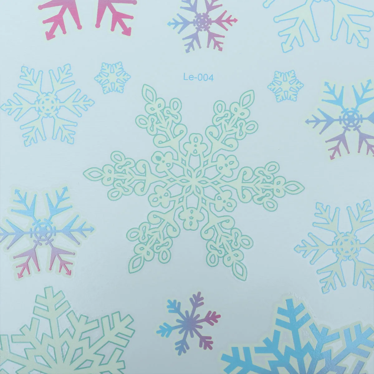 

3 PCS Holiday Stickers Glitter Snowflake Chritsmas Vinyl for Kids