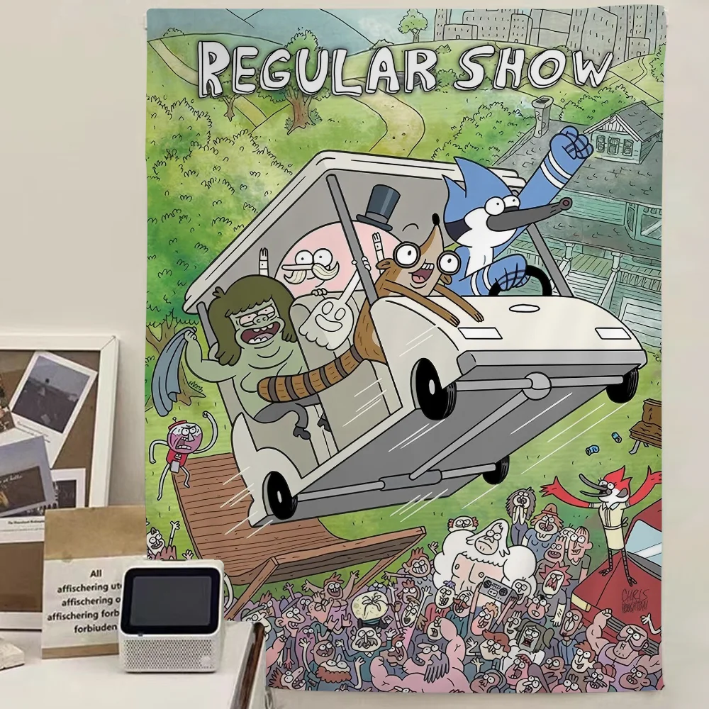R-Regular Cartoon Show Cartoon Tapestry Art Science Fiction Room Home Decor Wall Hanging Home Decor