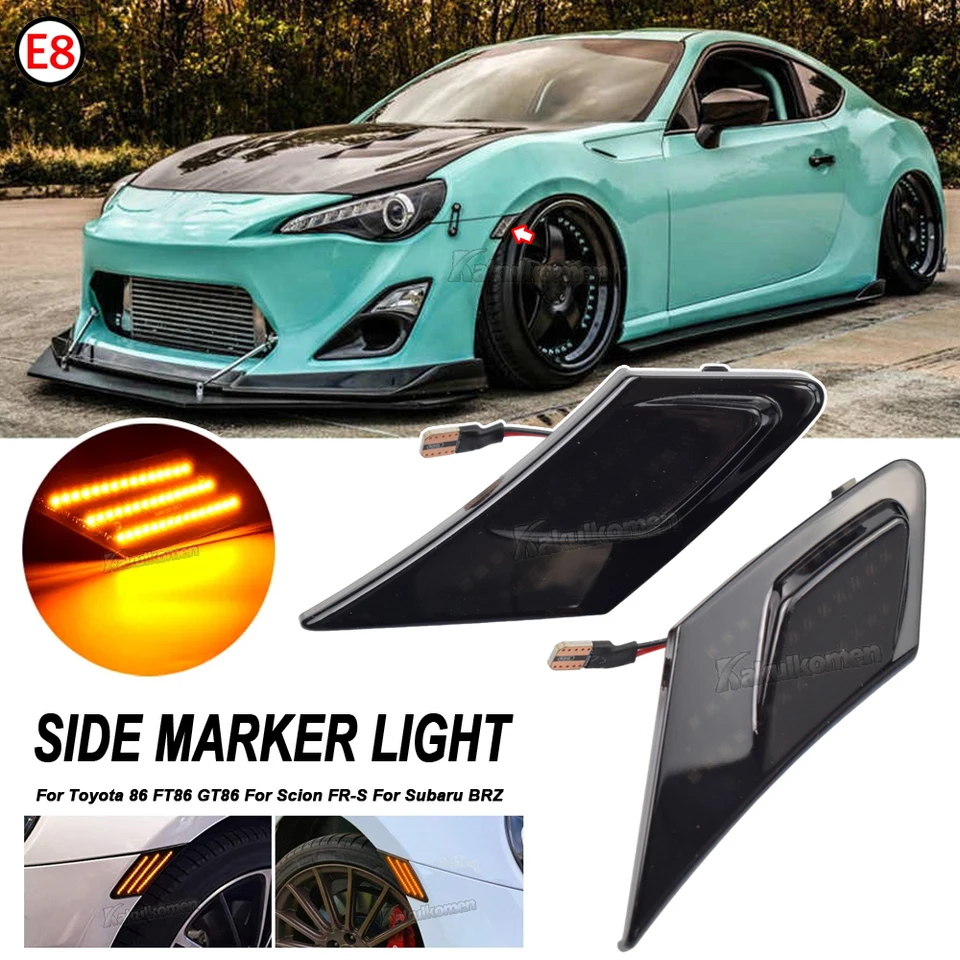 Toyota 86 ft86、gt86、サイドマーカーインジケーター、scion FR-S用の
