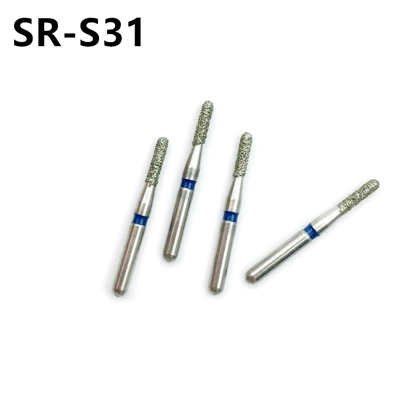 

10pcs/box Dental Diamond Burs for High Speed Handpiece Teeth Whitening Polishing Materials 1.6mm SR-S31