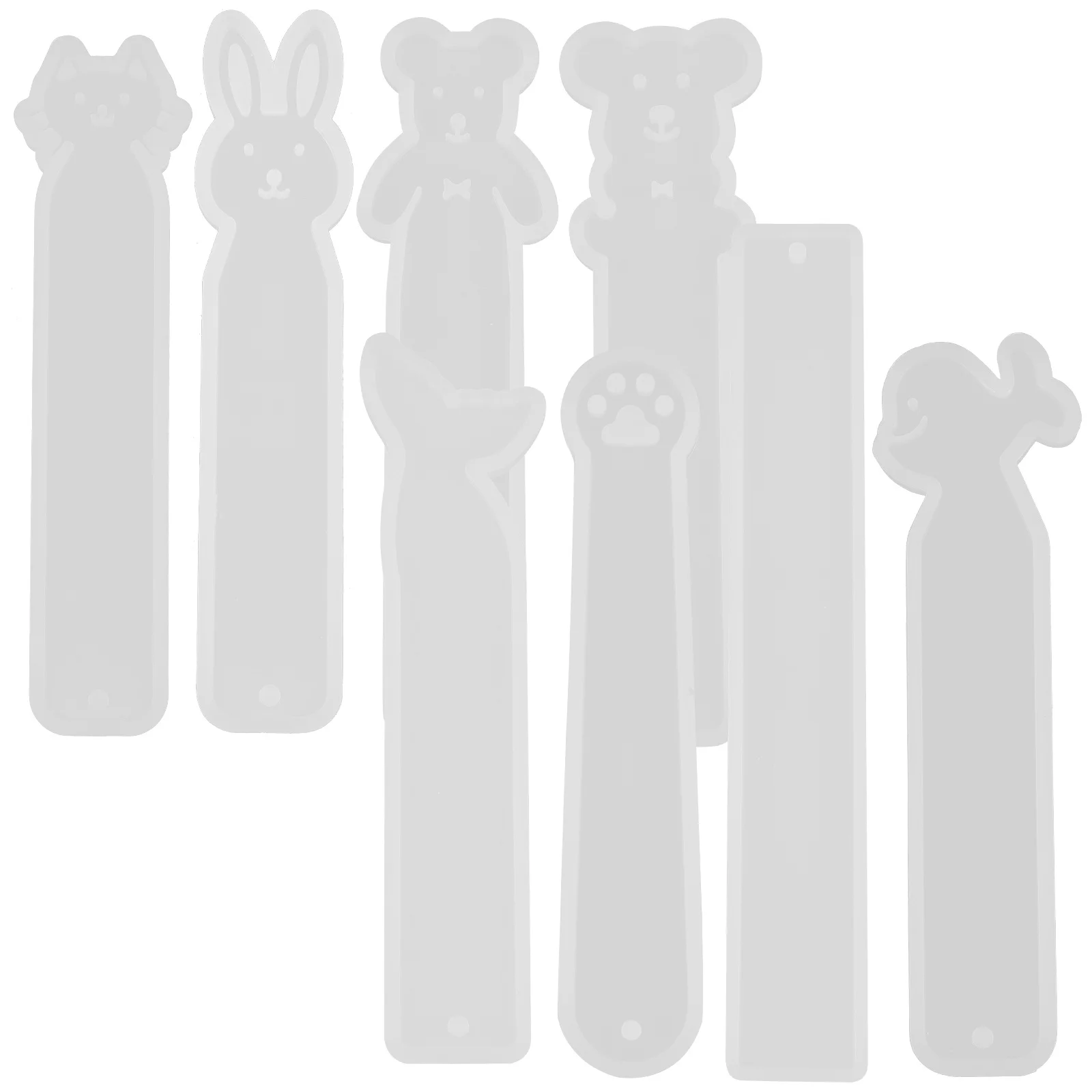 

8pcs Silicone Mold Reusable Resin Diy Molds For Epoxy Craft Bookmaking Supplies Jewelry Epoxy Silicone Casting Mold Making Tools