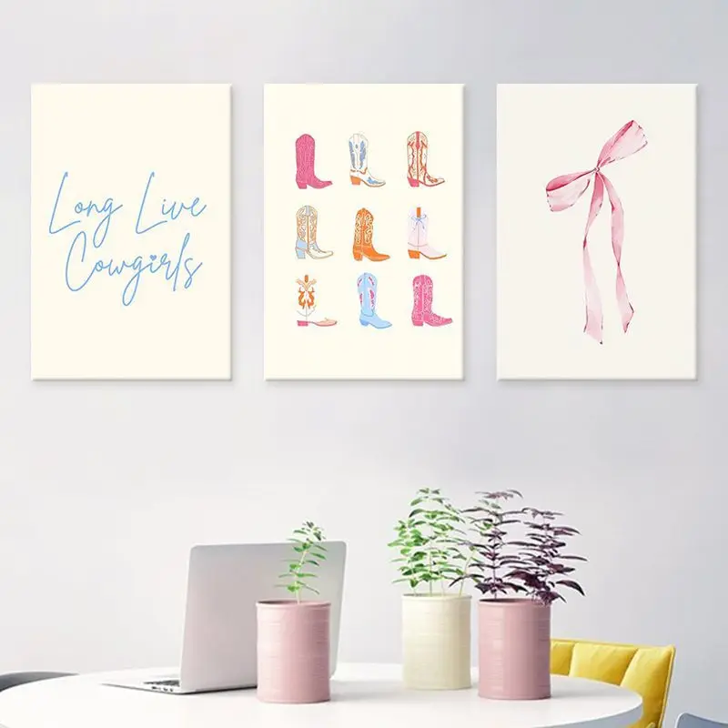 

Pink pattern poster for bedroom, living room and entrance hall decoration painting