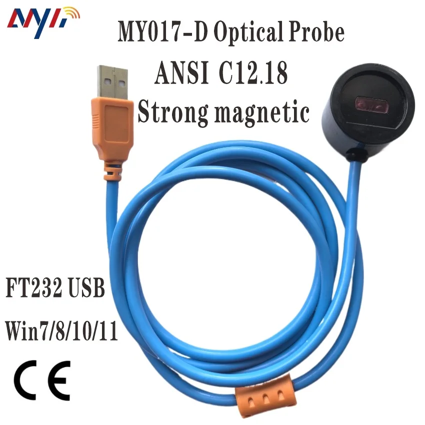 usb ansi sonda optica infravermelha comunicacao para soquete ansi c1218 metros kwh leiture do flowmeter win7 10 11 ft232 01