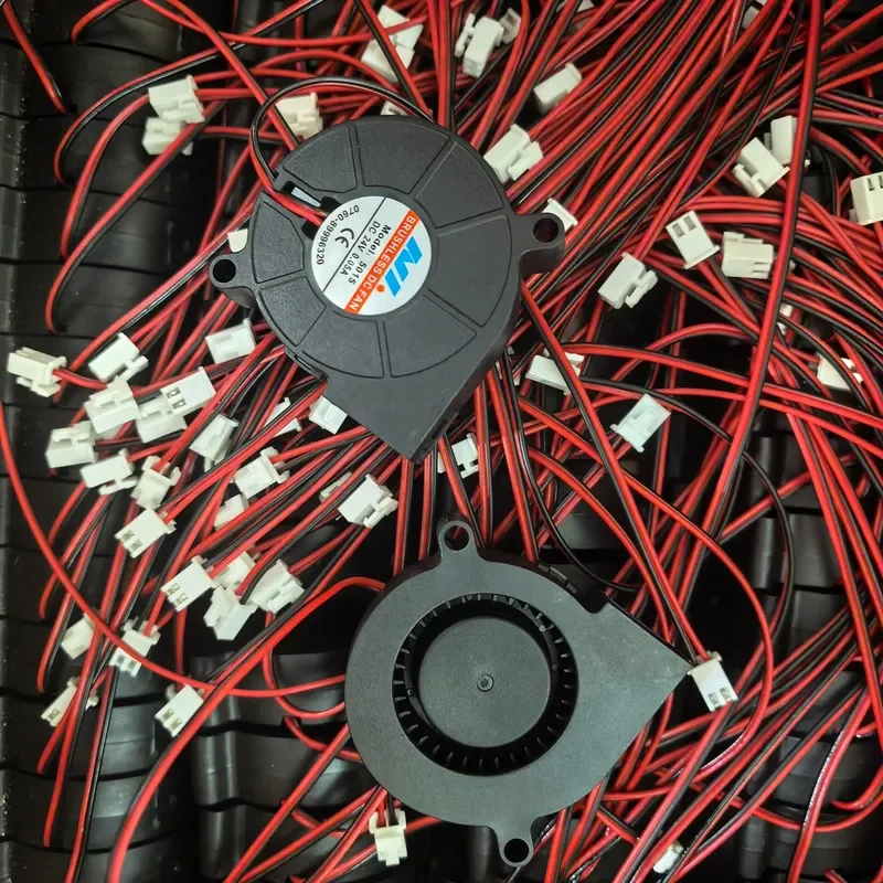 for 5015 Turbo Blower Fan 24V 12V 5V Silent High Speed Cooling Fan for 3D Printer CNC Laser Engraver DIY Projects
