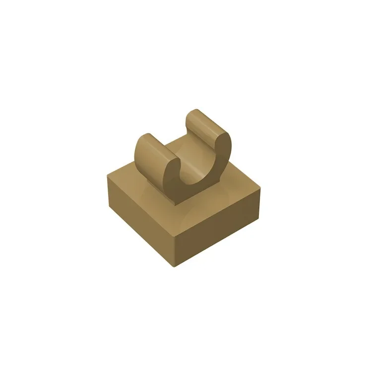 Gobricks GDS-818 Tile Special 1x1 mit Clip mit abgerundeten Kanten, kompatibel mit Lego 15712 2555 DIY-Lerngebäude