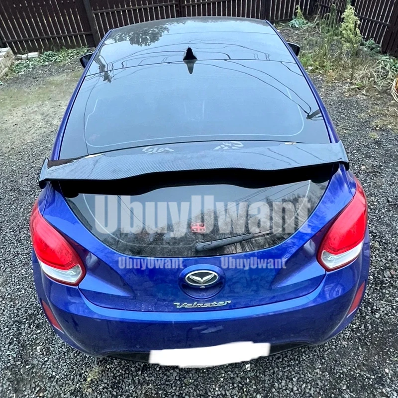 Top Wing passend für Hyundai Veloster Hatchback, ABS-Kunststoff, glänzend schwarz, Heckspoilerlippe, 2012 2013 2014 2015 2016 – Detail 6