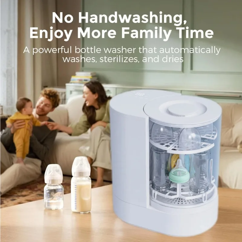 XMSJ Longkids No Underwriting New Multifunction 7.5L Large Capacity Baby Feeding Bottle Washer Dryer Milk Bottle Steriliser Warm