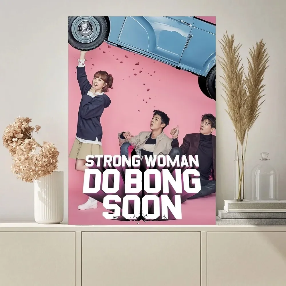 Strong Woman Do Bong-soon Poster Paintings on The Wall Picture for Living Room Interior Painting Room Decoration