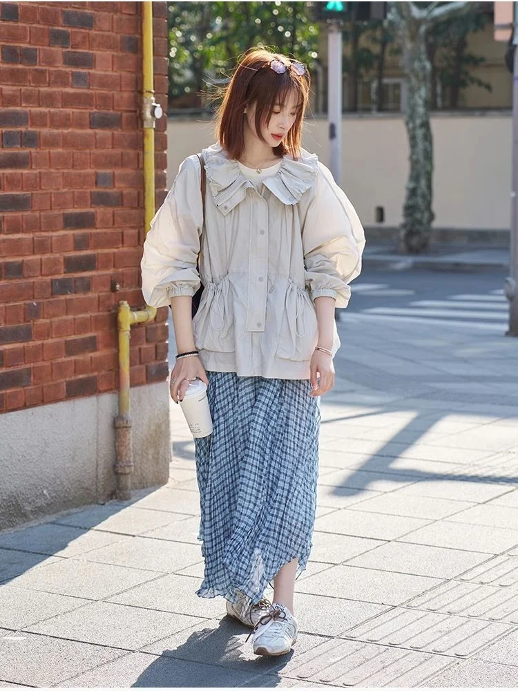 ملابس نسائية للربيع والصيف للحماية من الشمس، سترة رفيعة، معطف كاجوال برباط بقلنسوة، معاطف واقية من الشمس