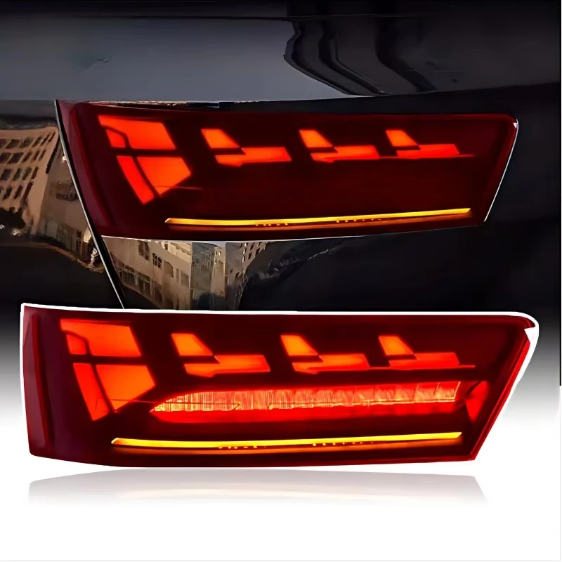 Q7 Taillights 2016-2019 Plug and Play Upgrade LED Modified Rear Tail Lamp Daytime Running Lights Accessories