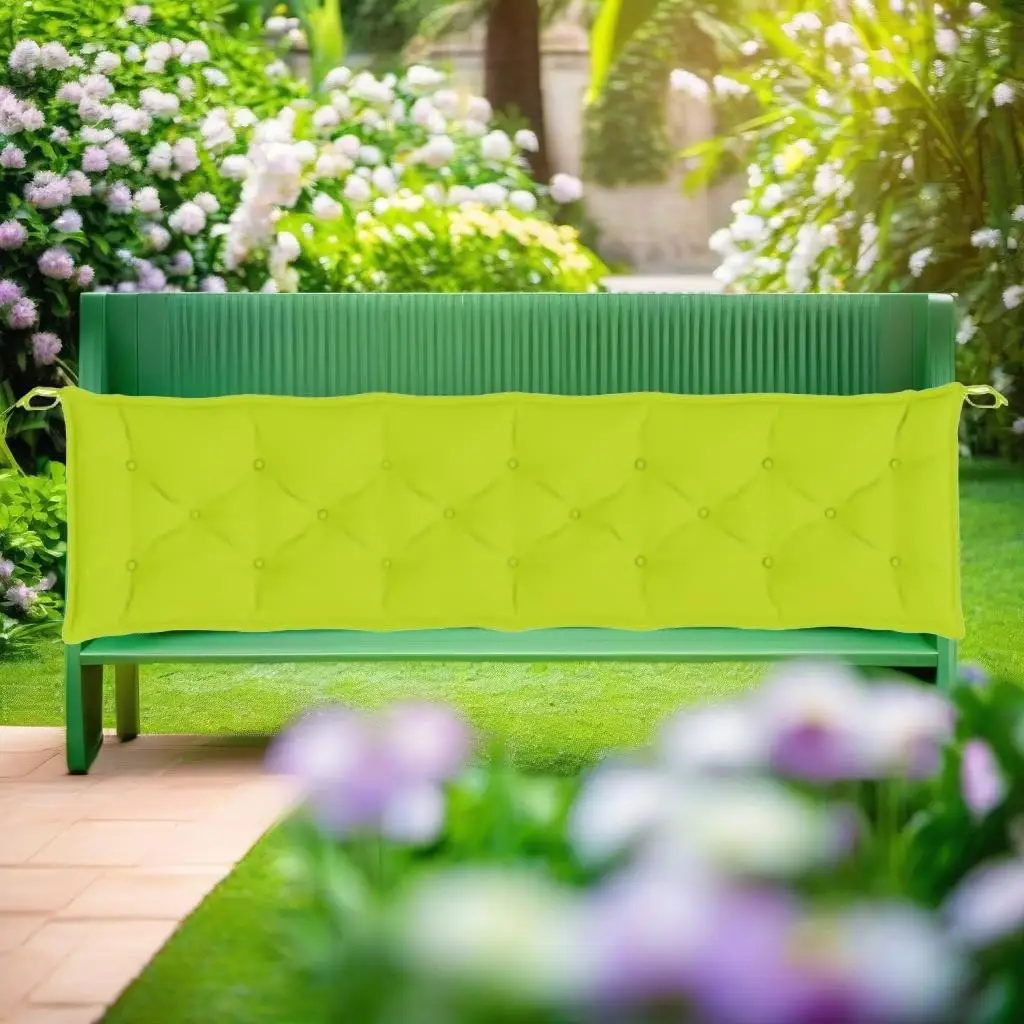 

Bright Green Garden Bench Cushion 78.7x19.7x2.8cm Durable Oxford Fabric Outdoor Seating