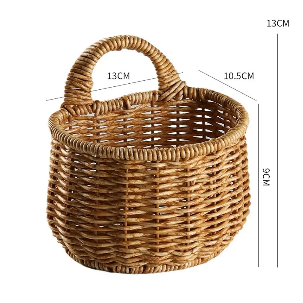 Punching Scallion Ginger Garlic Wall Hanging Fruit Vegetable Home Decor Kitchen Utensil Wedding Flower Basket Storage Basket