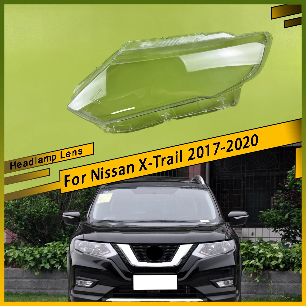 

For Nissan X-Trail 2017 2018 2019 2020 Front Headlight Cover Car Lampshade Lamp Shade Front Headlight Cover Glass Lens Shell