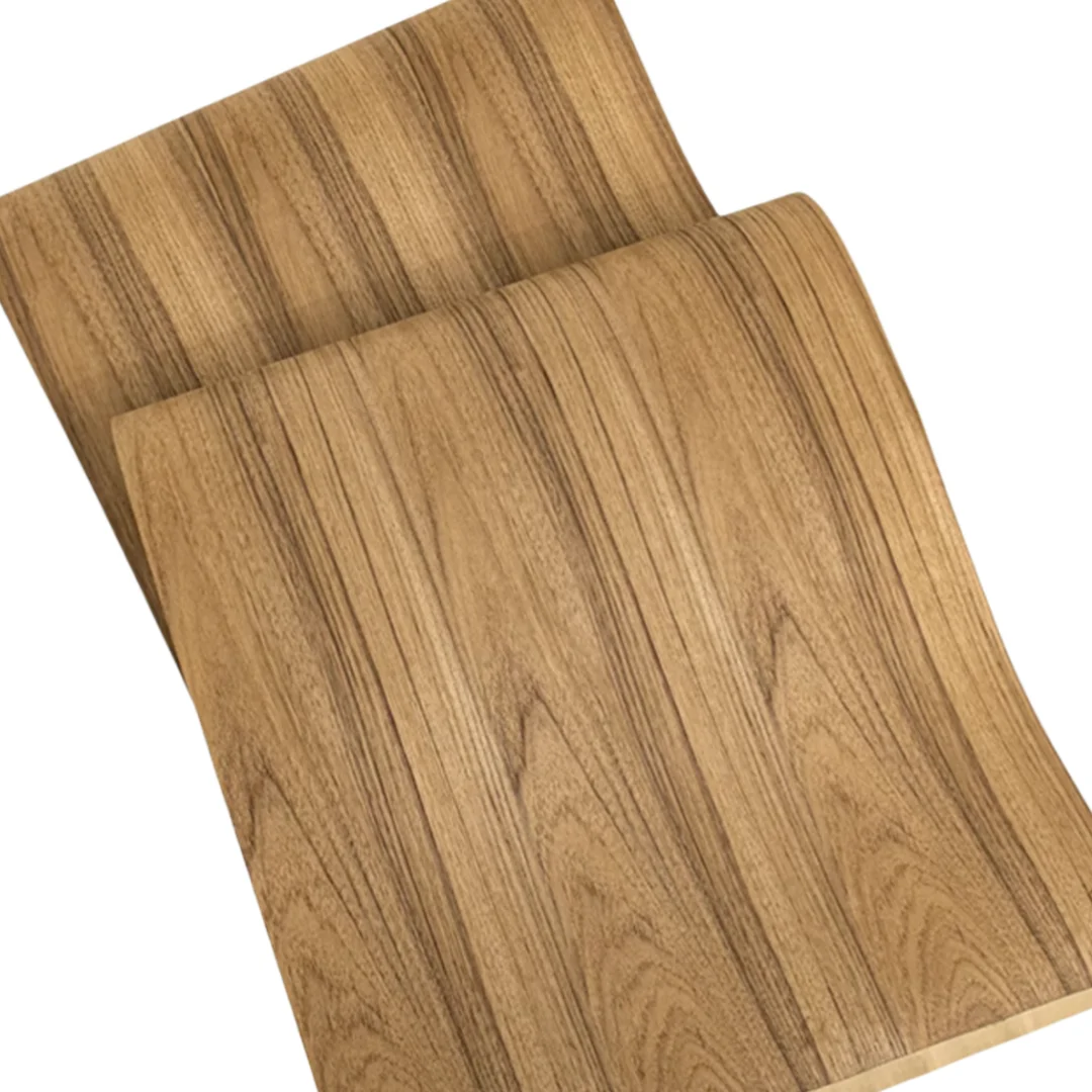 L:2.5meters Width:580mm T:0.25mm New Natural Thai Teak Veneer Home Floor Speaker Decoration Furniture Renovation image 3