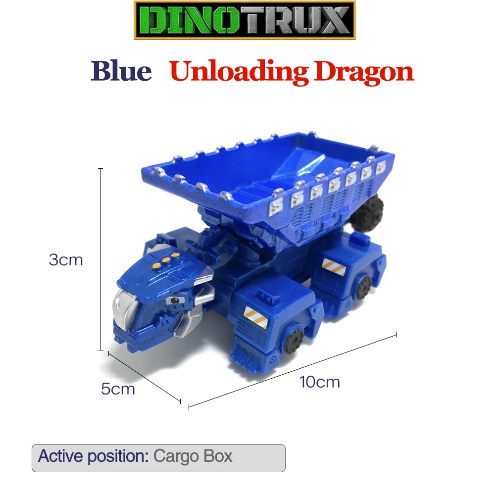 BOU- BOU- Camion de dinosaures en plastique pour enfants, mini modèles de voiture Dinotrux, jouet cadeau parfait, nouveau, 1:64